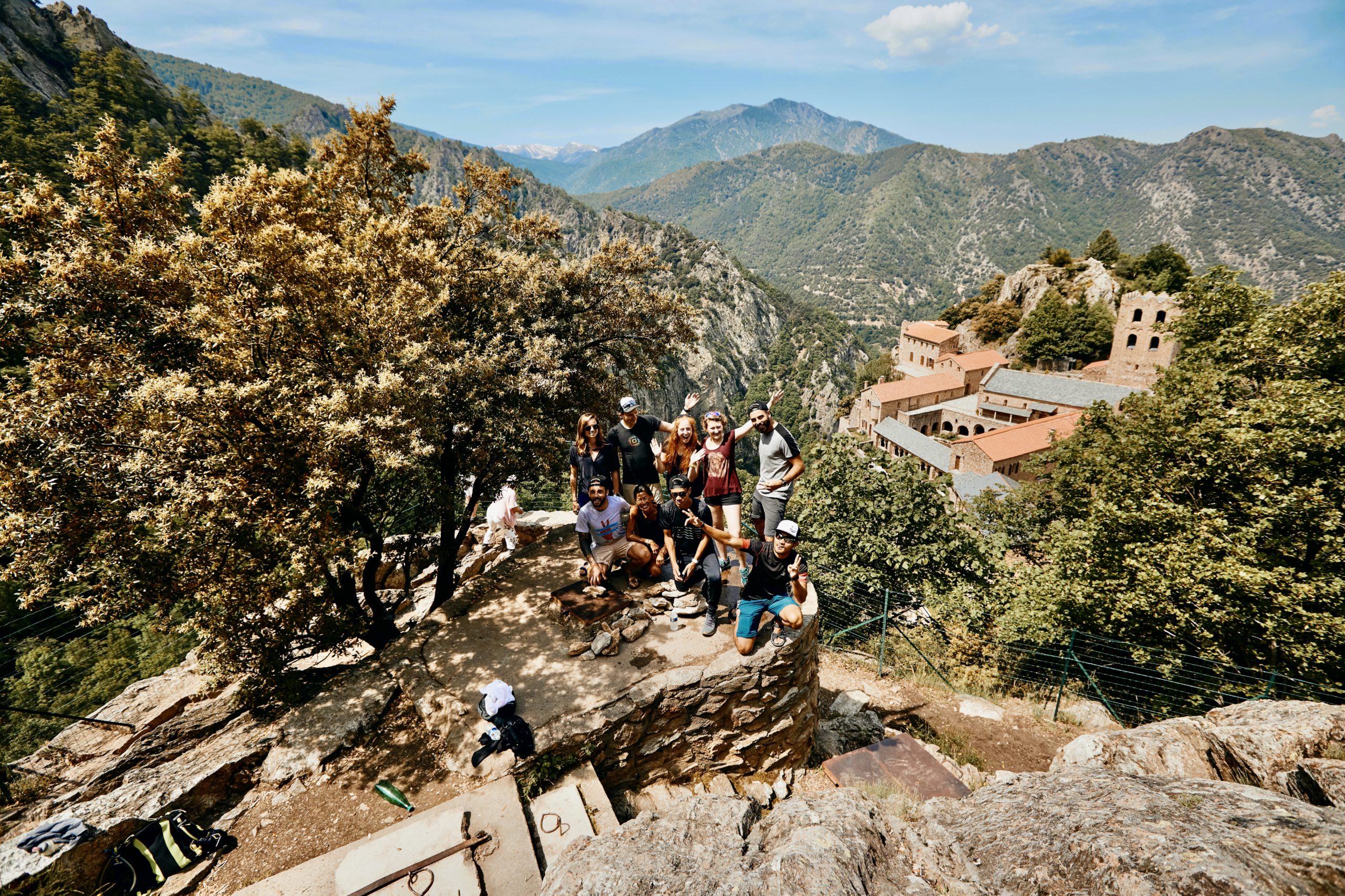 French medieval town trail running